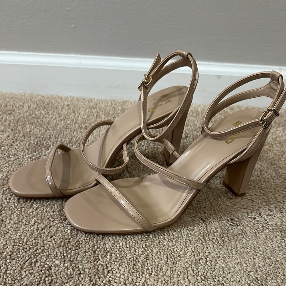 Elegant Nude Strappy Heels